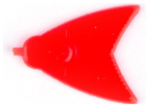 10kom Stoperi Skeater Bait Fins UV Red