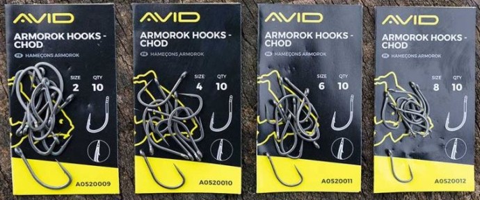 10kom - Udica Avid Carp Armorok Hooks Curve Barbed