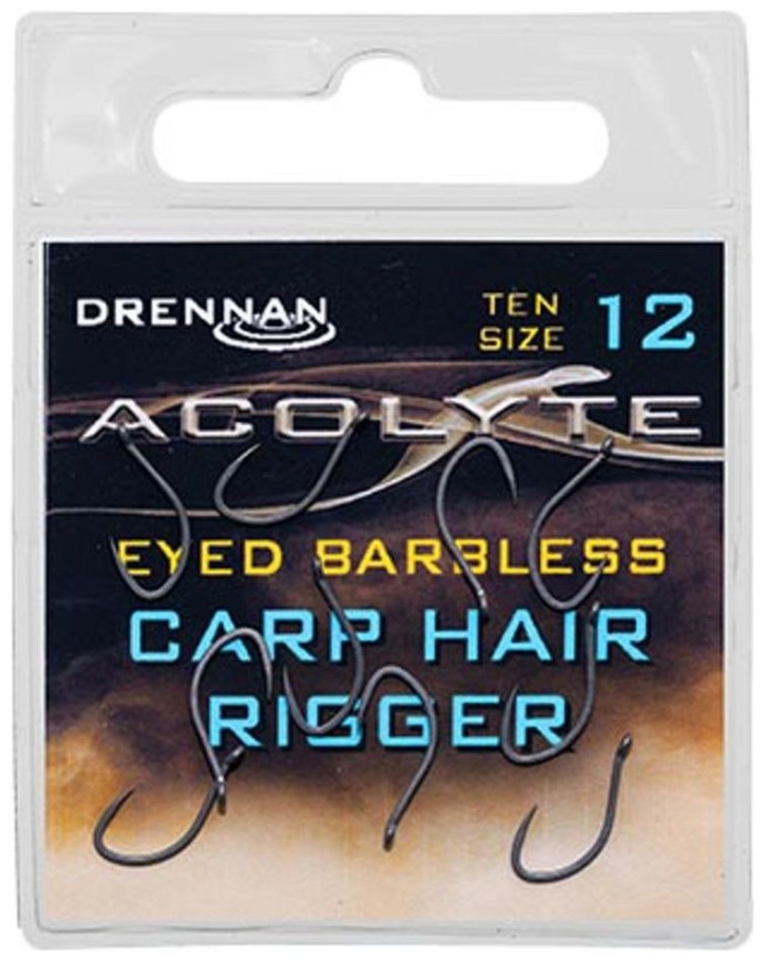 10kom - Udica Drennan Acolyte Carp Hair Rigger Barbless