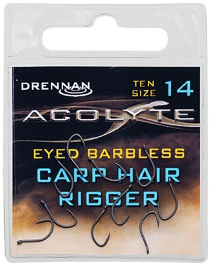 10kom - Udica Drennan Acolyte Carp Hair Rigger Barbless
