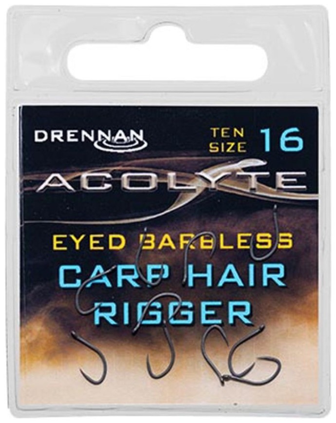 10kom - Udica Drennan Acolyte Carp Hair Rigger Barbless