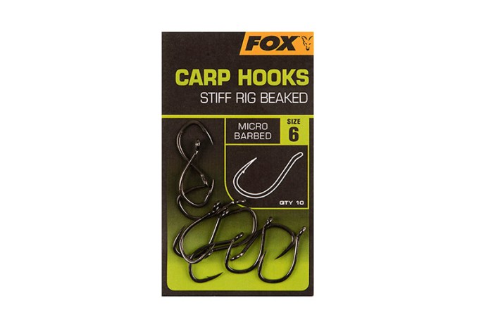 10kom - Udica Fox Carp Hooks Stiff Rig Beaked