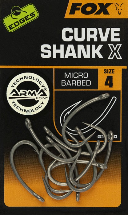 10kom - Udica Fox Edges Curve Shank X Hooks