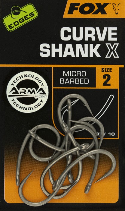 10kom - Udica Fox Edges Curve Shank X Hooks