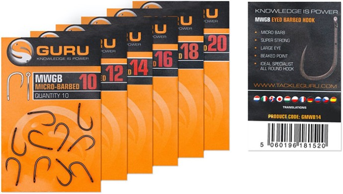 10kom - Udica Guru MWG Hook Barbed
