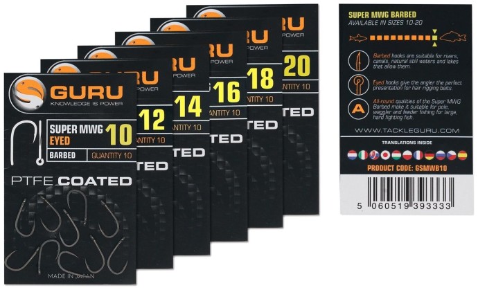10kom - Udica Guru Super MWG Hook Barbed