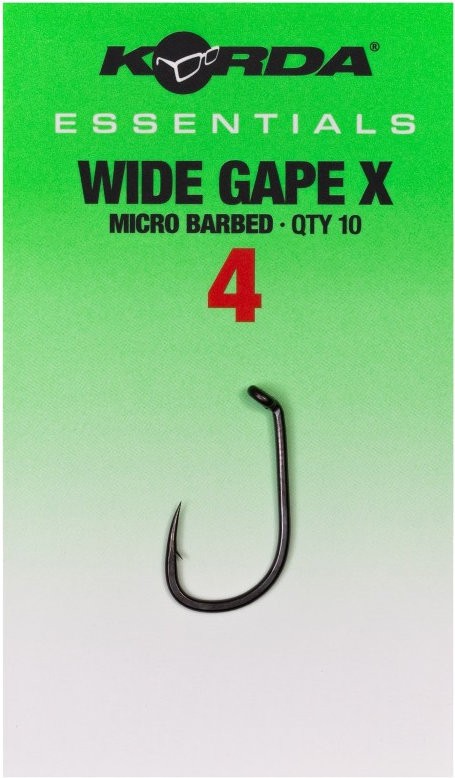 10kom - Udica Korda Essentials Wide Gape Barbed