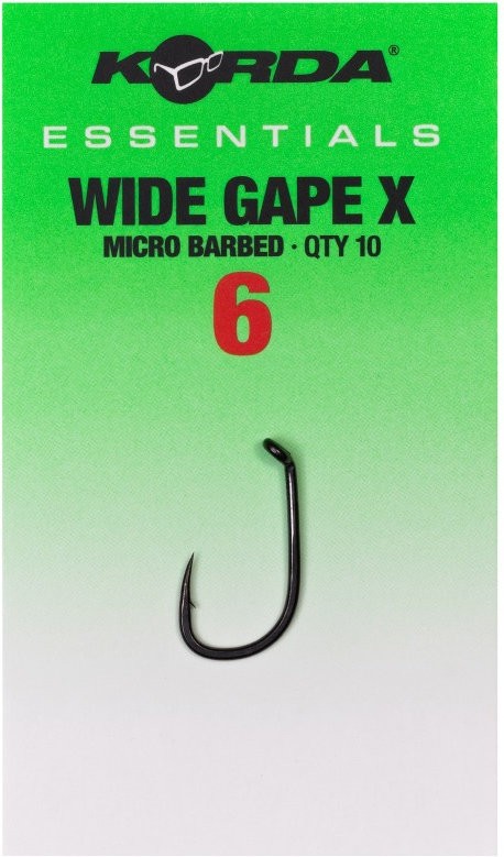 10kom - Udica Korda Essentials Wide Gape Barbed
