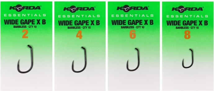 10kom - Udica Korda Essentials Wide Gape Barbless