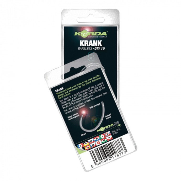 10kom - Udica Korda Krank Barbless