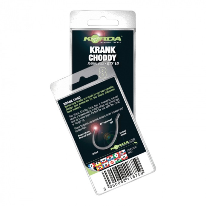 10kom - Udica Korda Krank Choddy Barbless