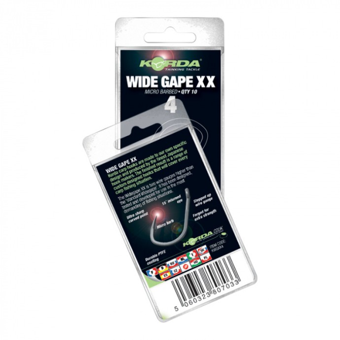 10kom - Udica Korda Wide Gape XX