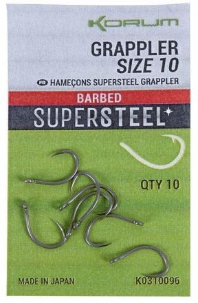 10kom - Udica Korum Grappler Hooks Barbed