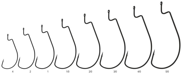 10kom - Udica Mistrall Wide Worm Offset s očicom