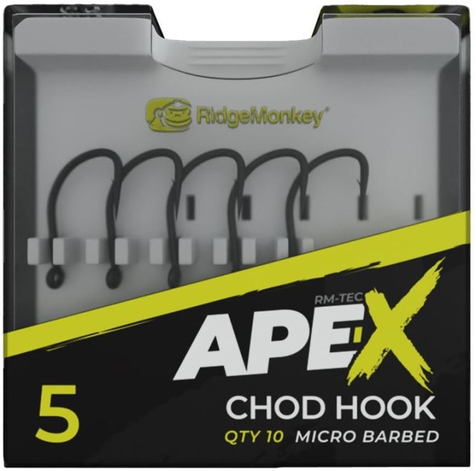 10kom - Udica RidgeMonkey Ape-X Chod Barbed