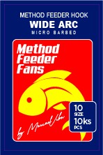 10kom - Udica s Mikro Kontrakukom Method Feeder Fans Wide ARC Mirco Barbed