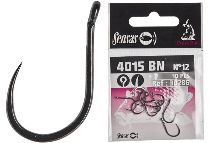 10kom - Udica Sensas Crazy Bait 4015 Barbless Eyed