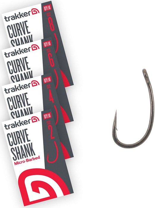 10kom - Udica Trakker Curve Shank Hooks Micro Barbed