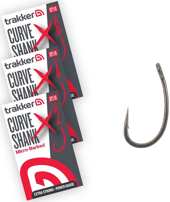 10kom - Udica Trakker Curve Shank XS Hooks