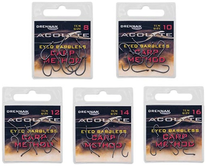 10kom - Udice Bez Kontrakuke Drennan Acolyte Carp Method Barbless