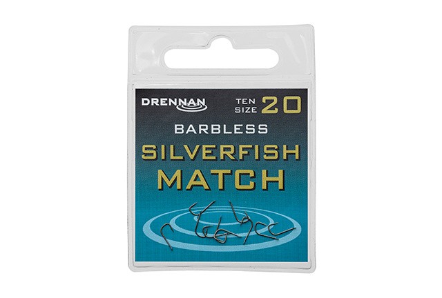 10kom - Udice bez Protihrota Drennan Silverfish Match Barbless