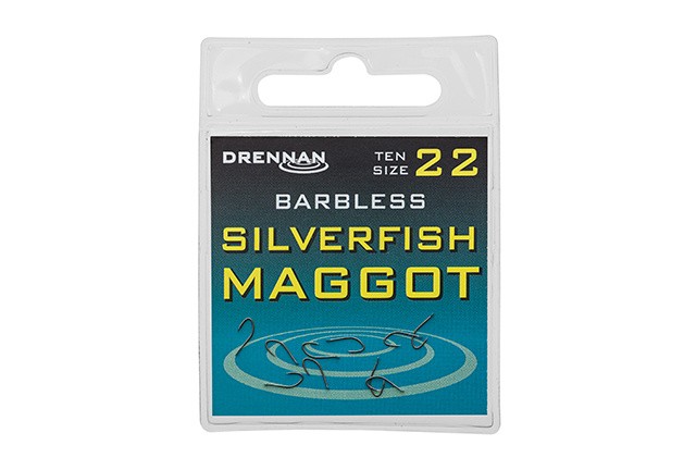 10kom - Udice bez Protihrotu Drennan Silverfish Maggot Barbless