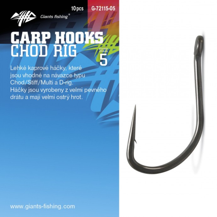 10kom - Udice Giants Fishing Chod Rig