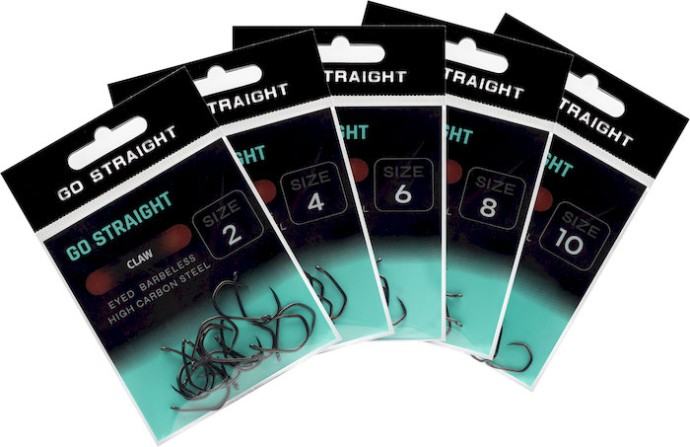 10kom - Udice Go Straight Claw Barbless