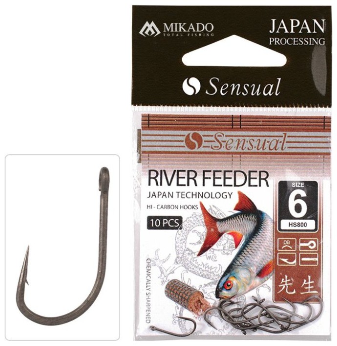 10kom Udice Mikado Sensual River Feeder Veličina 6 DB