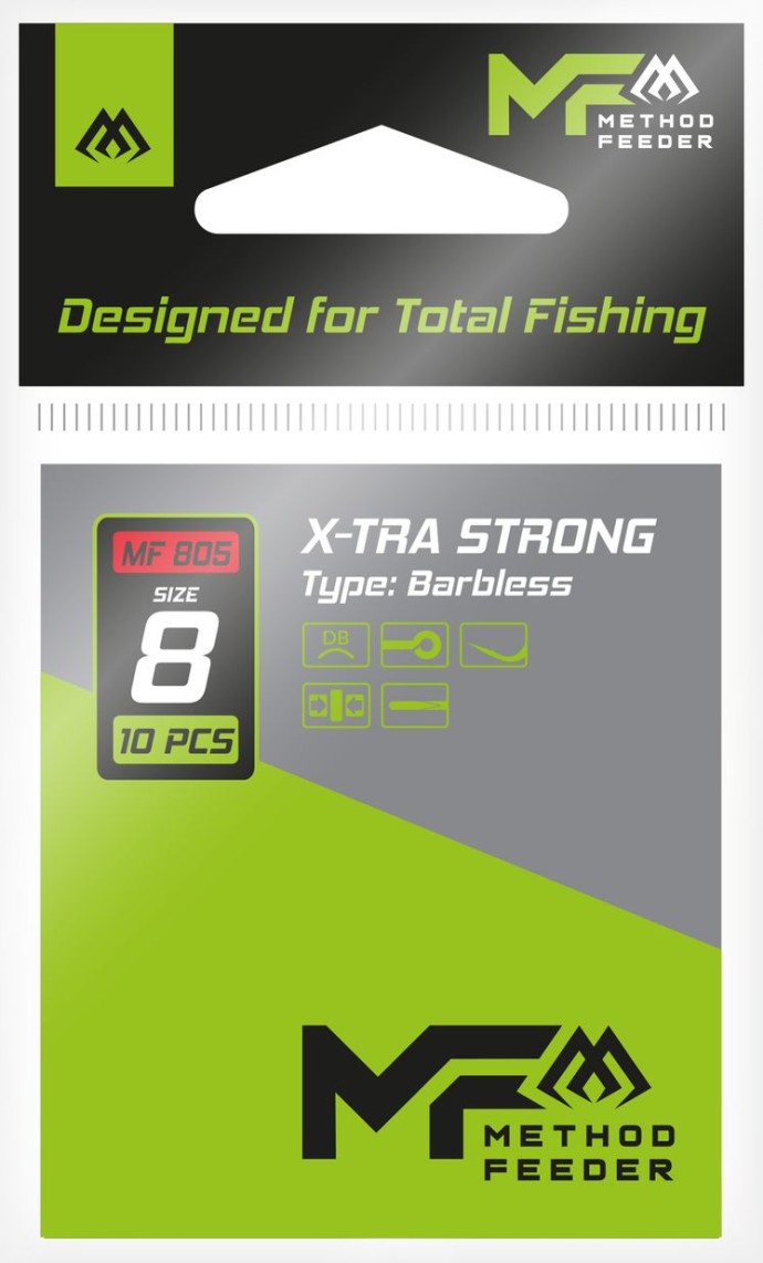 10kom Udice Mikado X-Tra Strong Bez Kontrakuke