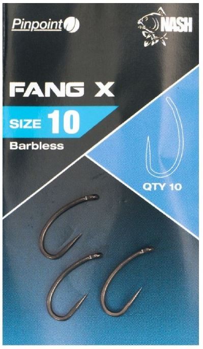 10kom - Udice Nash Fang X Barbless