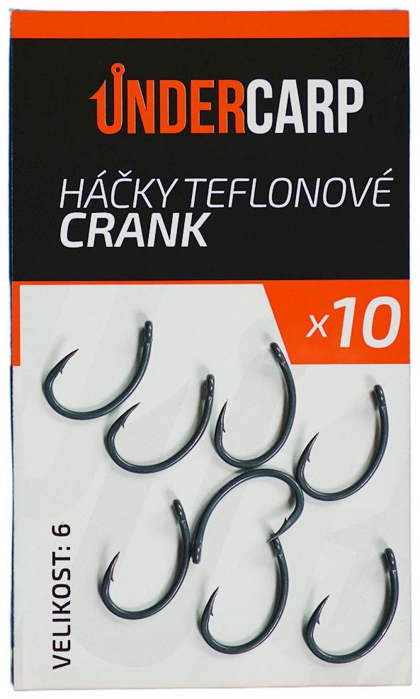 10kom - Udice teflonske CRANK UnderCarp