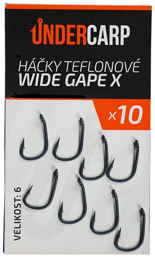 10kom - Udice UnderCarp Wide Gape X