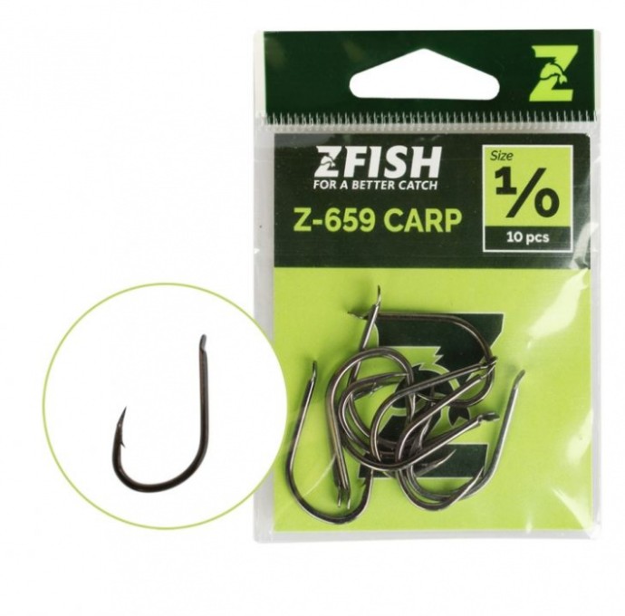 10kom - Udice Zfish Carp Hooks Z-659