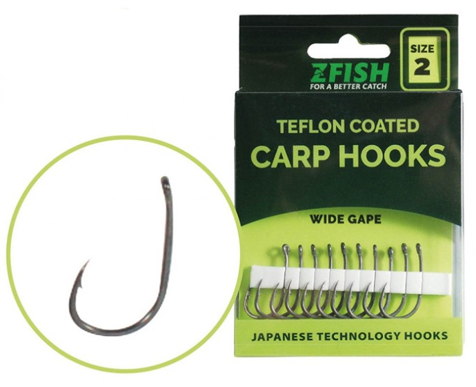 10kom - Udice Zfish Teflon Wide Gape