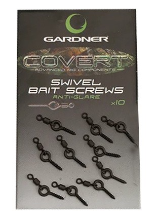 10kom - Vijak s vrtilicom Gardner Covert Swivel Bait Screws Anti Glare