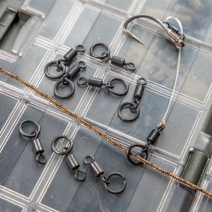 10kom - Vrtilica Avid Carp Outline Ring Swivel Veličina 11