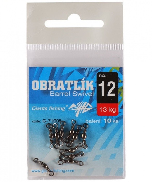 10kom - Vrtilica Giants Fishing Barrel Swivel