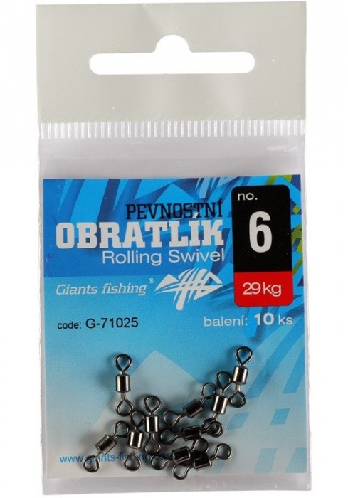 10kom - Vrtilica Giants Fishing Rolling Swivel