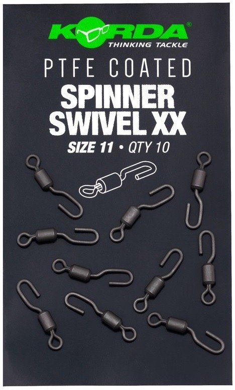10kom - Vrtilica Korda PTFE Spinner Swivel XX Size 11