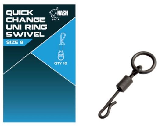 10kom - Vrtilica Nash Quick Change Ring Swivel
