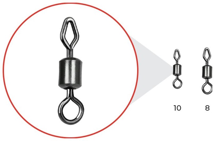 10kom - Vrtilica Nytro Connex Mixed-Eye Feeder Swivels