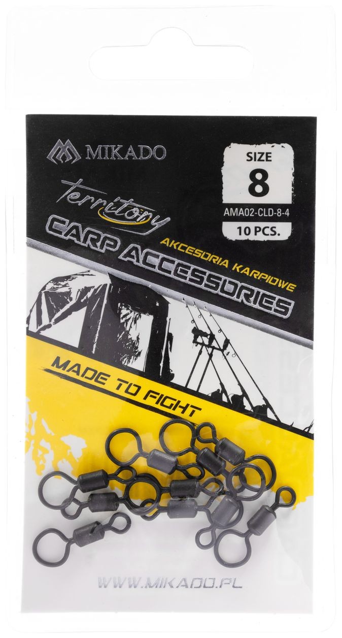 10kom - Vrtilica Rolling S Velikim Okom Mikado Vel. 8