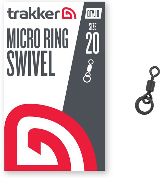 10kom - Vrtilica s prstenom Trakker Micro Ring Swivel Veličina 20