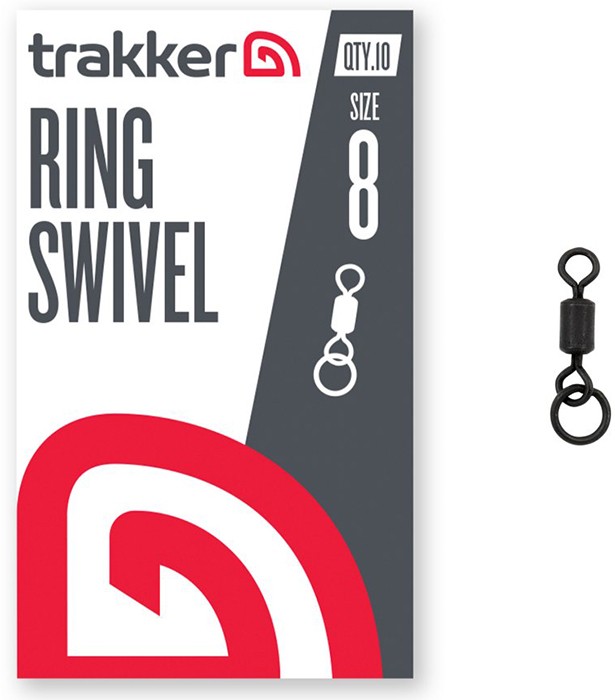 10kom - Vrtilica s prstenom Trakker Ring Swivel Veličina 8