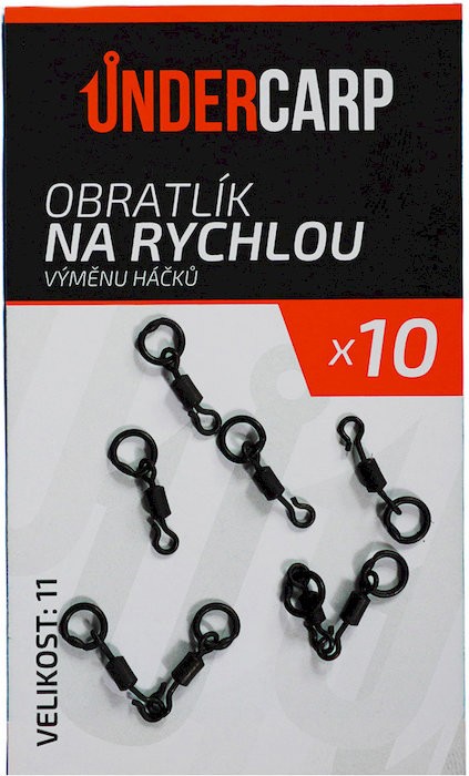 10kom - Vrtilica UnderCarp za Brzu Izmjenu Udica Veličina 11