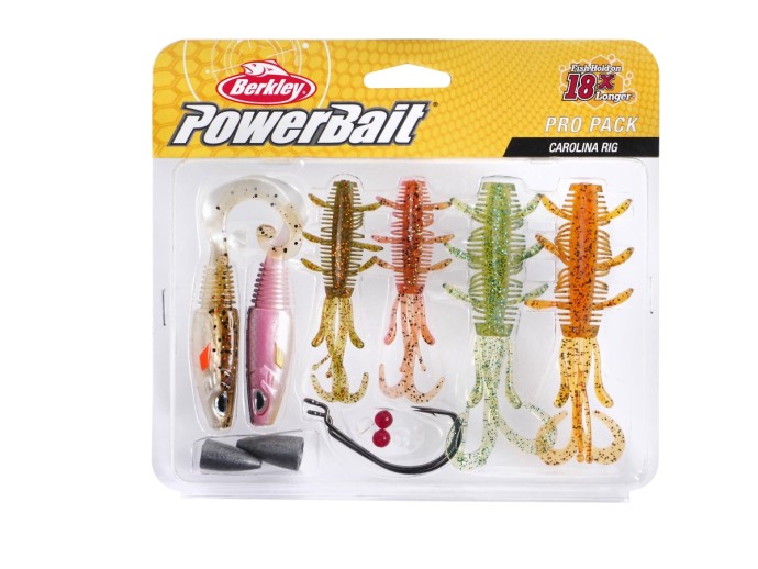 10ks - Gumená Nástraha Berkley PowerBait Pro Pack C-rig Assorted