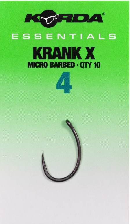 10ks - Háček Korda Essential Krank X Barbed