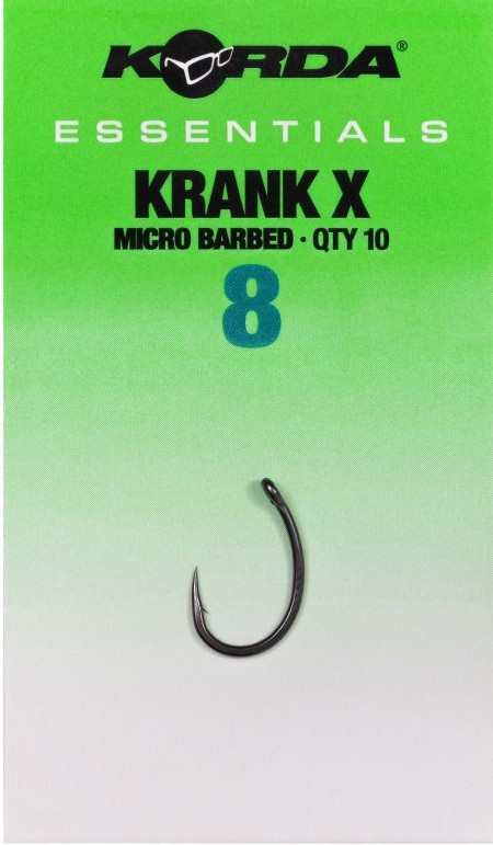 10ks - Háček Korda Essential Krank X Barbed