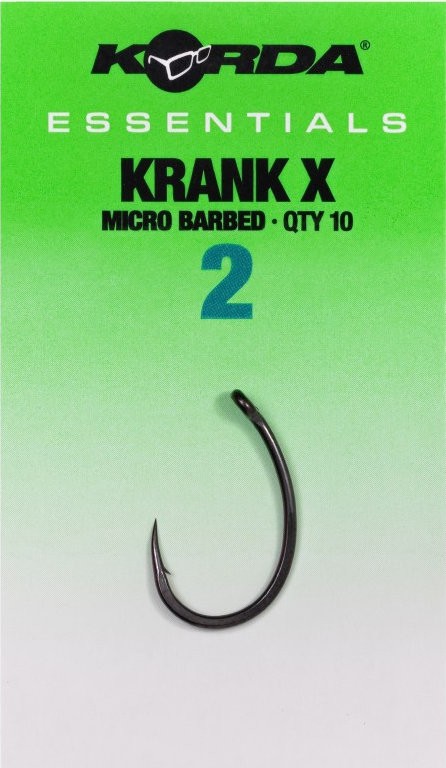 10ks - Háček Korda Essentials Krank X Barbed